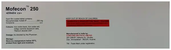 Mofecon 250mg Tablet