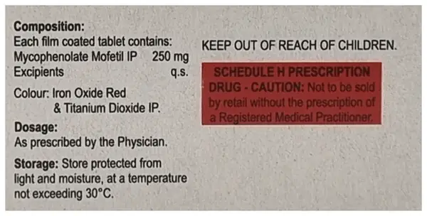 Mofetyl 250 Tablet