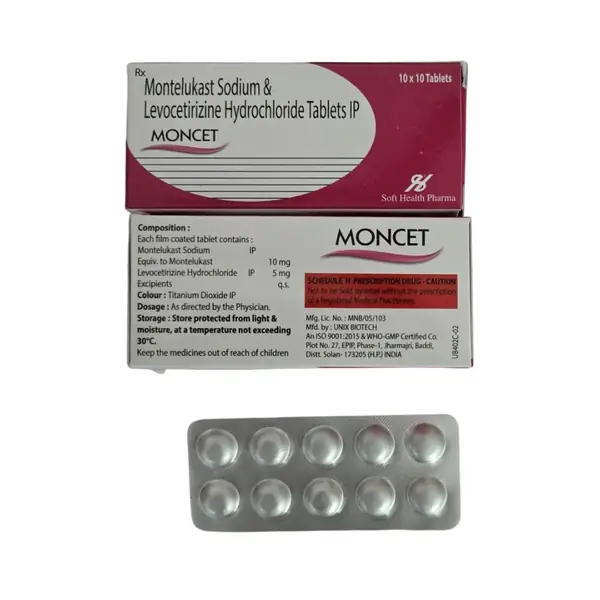 Moncet 5mg/10mg Tablet