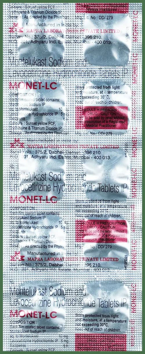 Monet LC 5mg/10mg Tablet
