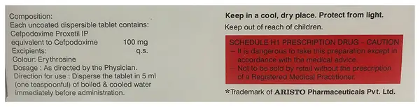 Monocef-O 100 DT Tablet thumbnail 3