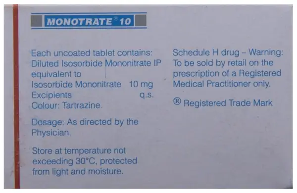 Monotrate 10 Tablet thumbnail 2