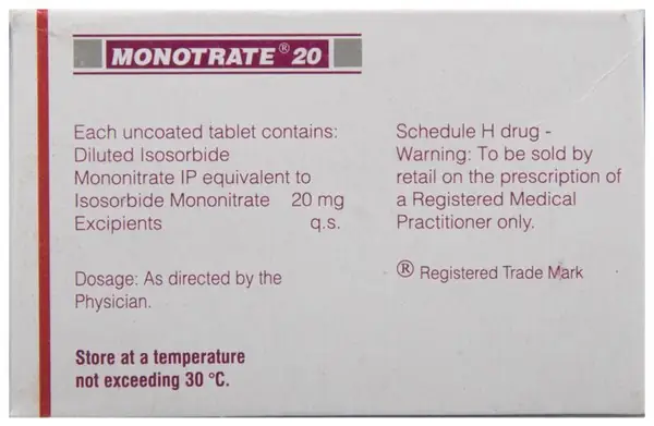 Monotrate 20 Tablet thumbnail 5