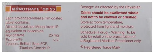 Monotrate OD 25 Tablet PR thumbnail 3