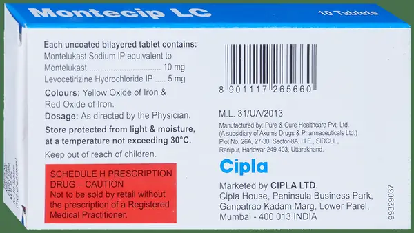 Montecip LC Tablet