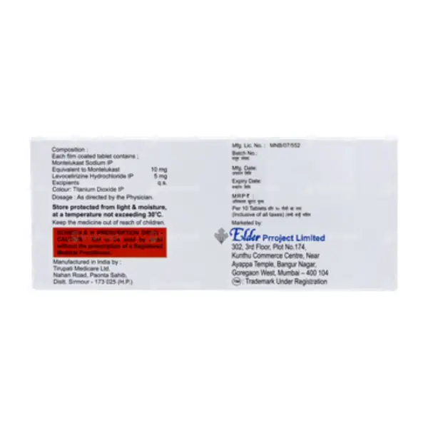 Monteder-L 5mg/10mg Tablet