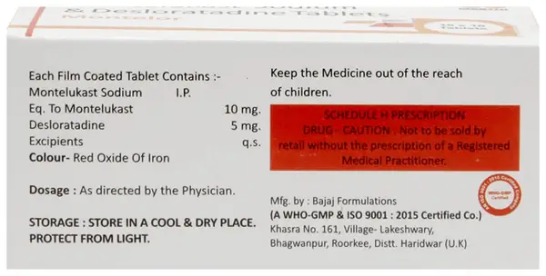 Montelor 5mg/10mg Tablet