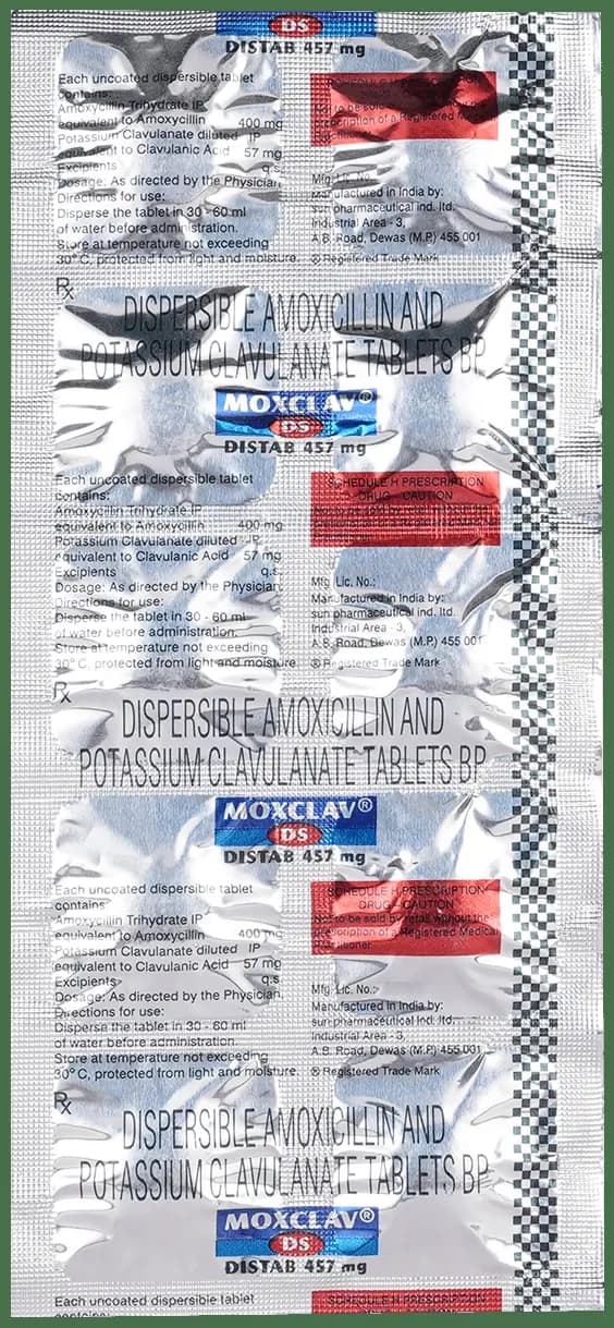 Moxclav DS 457mg Tablet thumbnail 2