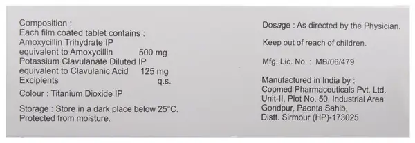 Moxiforce-CV 625 Tablet thumbnail 4