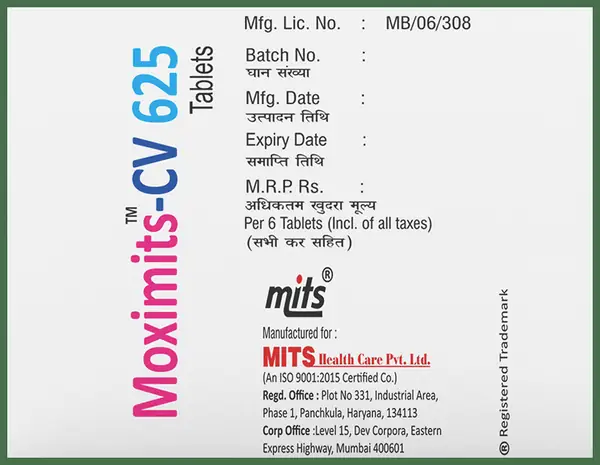 Moximits-CV 625 Tablet