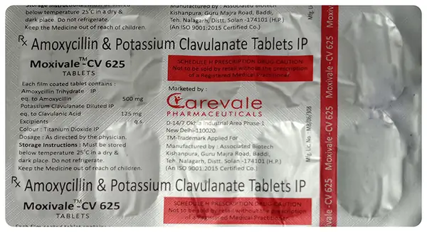 Moxivale-CV 625 Tablet