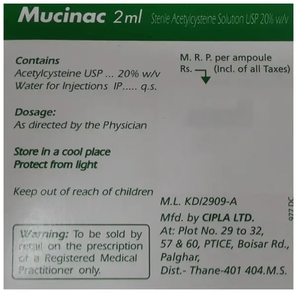 Mucinac 20% Injection thumbnail 3