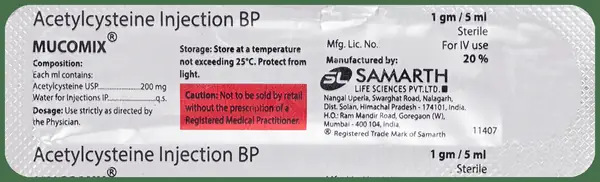 Mucomix 1gm Injection thumbnail 3