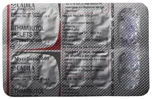 Mycobutol 600 Tablet