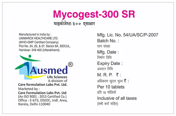 Mycogest 300SR Tablet thumbnail 2