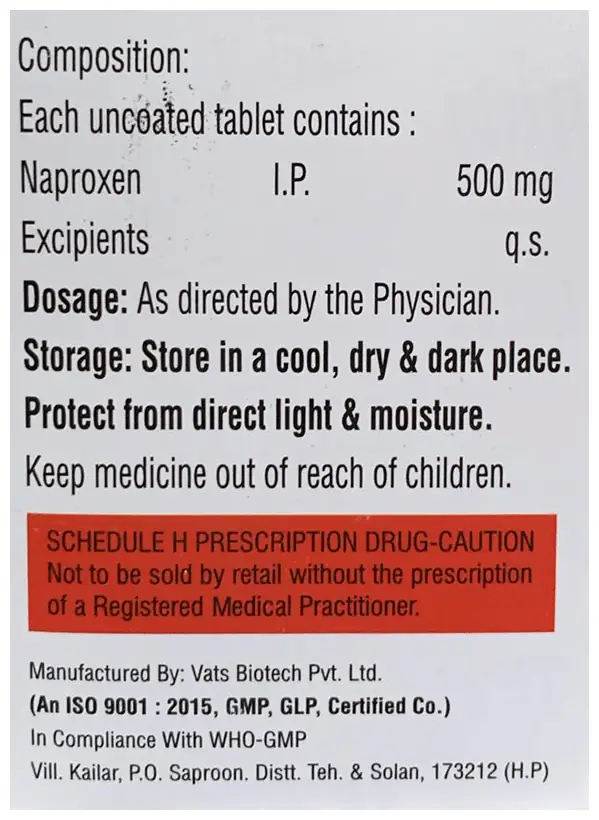 Napaid 500 Tablet thumbnail 3