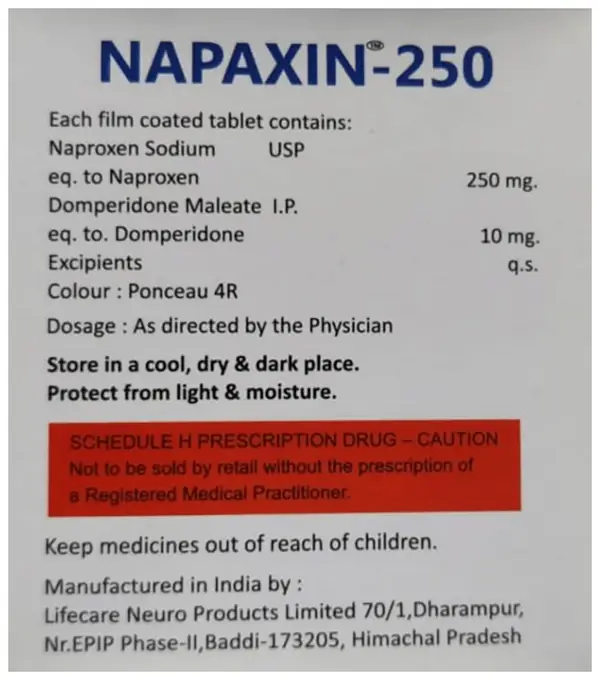 Napaxin 250 Tablet thumbnail 2