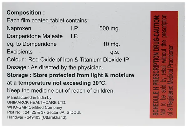 Napdol 500mg Tablet thumbnail 2