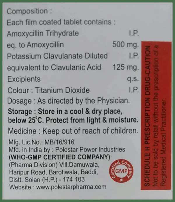 Nasclav 625 Tablet thumbnail 2