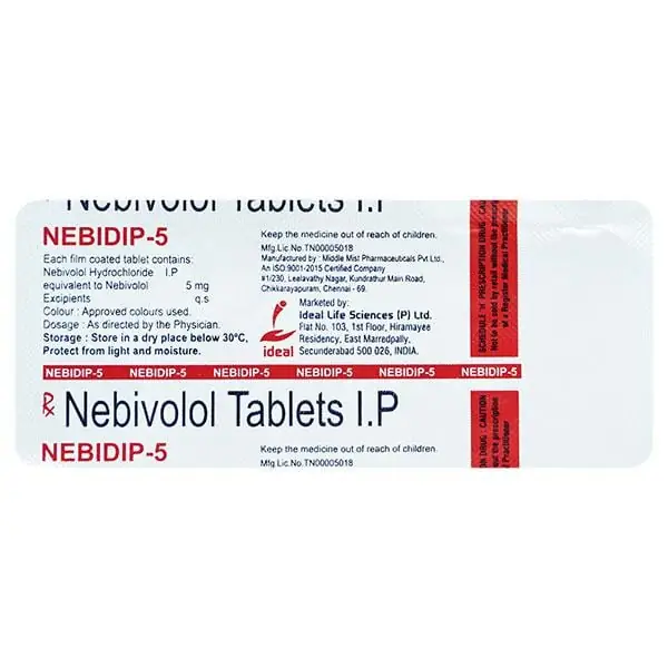 Nebidip 5mg Tablet