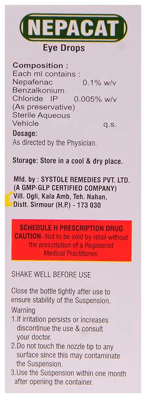 Nepacat Eye Drop