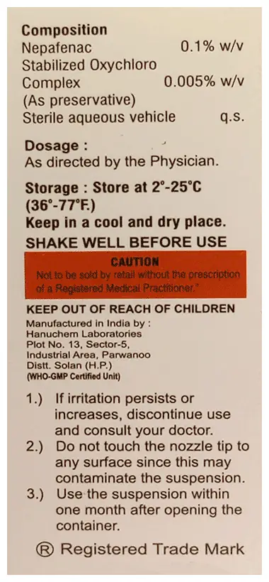 Nepamed Eye Drop (BAK Free) thumbnail 2