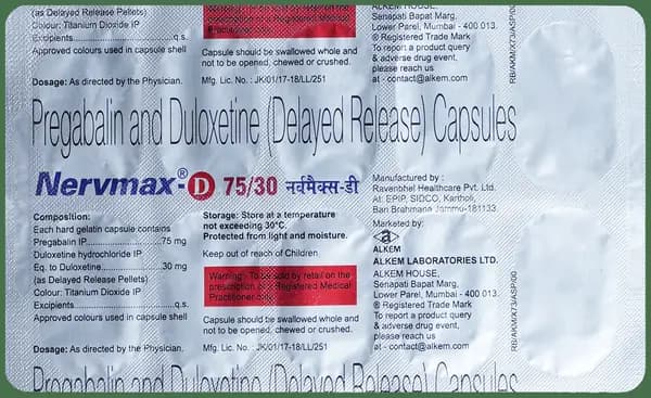 Nervmax-D 75/30 Capsule DR
