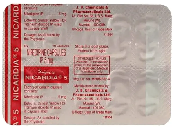 Nicardia 5 Capsule