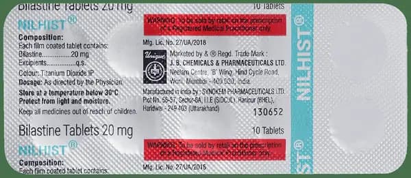 Nilhist 20mg Tablet