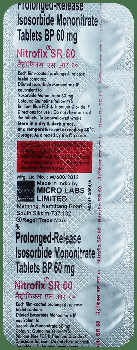 Nitrofix SR 60 Tablet thumbnail 3