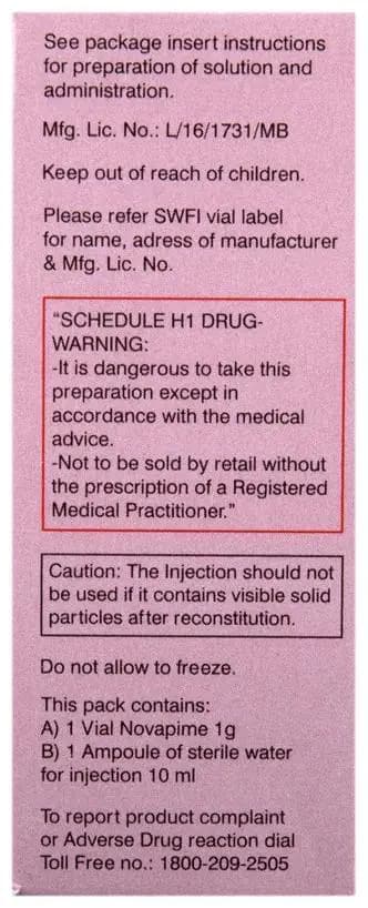 Novapime 1gm Injection thumbnail 2