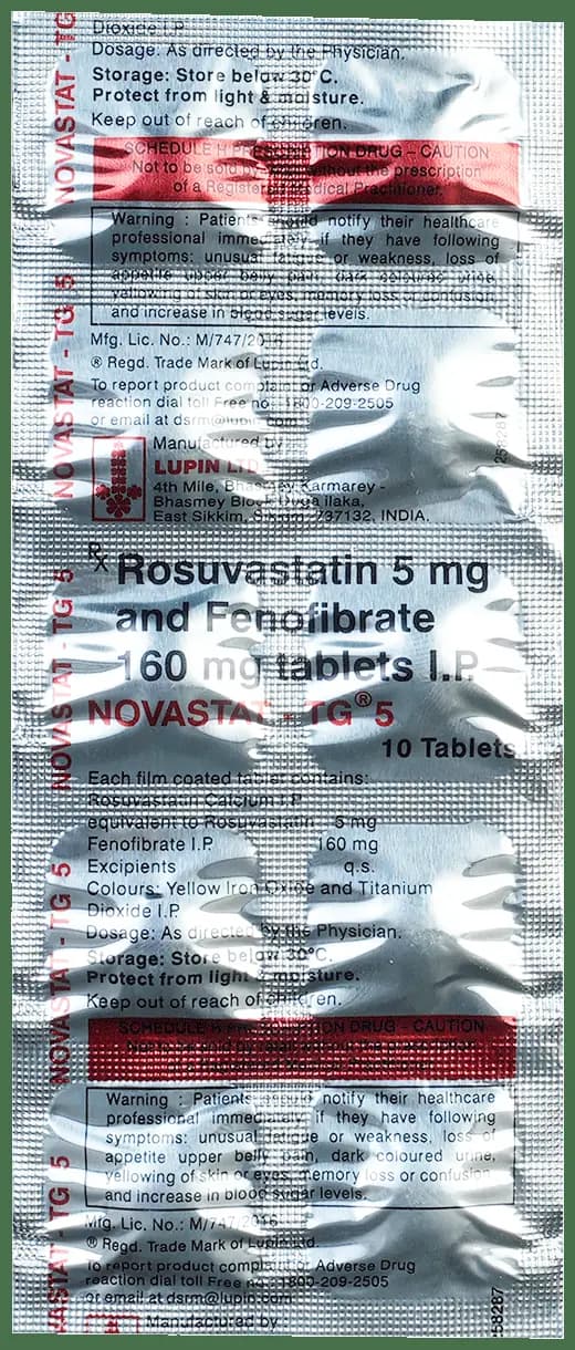 Novastat-TG 5 Tablet thumbnail 3