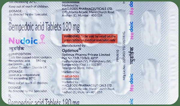 Nudoic 180mg Tablet thumbnail 2