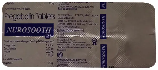 Nurosooth 75mg Tablet