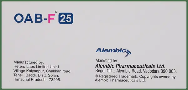 Oabf 25mg Tablet thumbnail 3