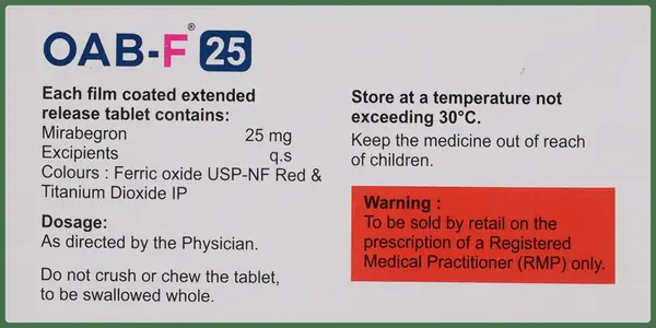Oabf 25mg Tablet thumbnail 5