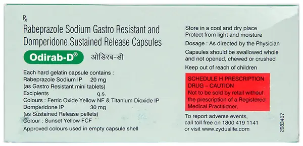 Odirab D 30mg/20mg Capsule