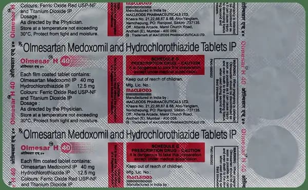 Olmesar H 40 Tablet thumbnail 3