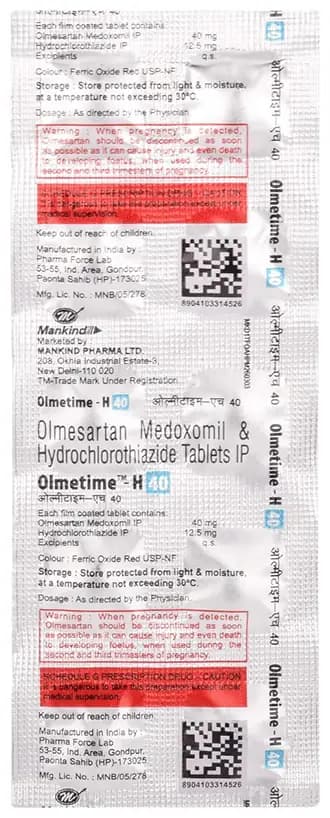 Olmetime-H 40 Tablet thumbnail 2