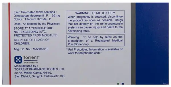 Olmetor 20 Tablet thumbnail 4