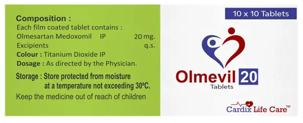 Olmevil 20mg Tablet thumbnail 3