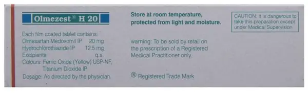 Olmezest H 20 Tablet thumbnail 4