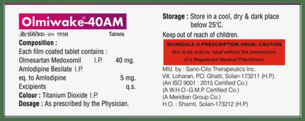Olmiwake 40AM Tablet