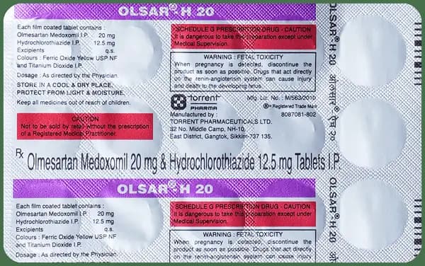 Olsar-H 20 Tablet