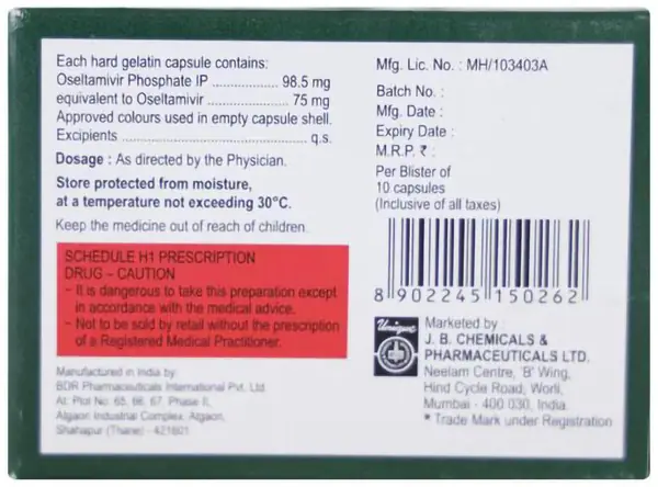 Oltavir 75mg Capsule thumbnail 5