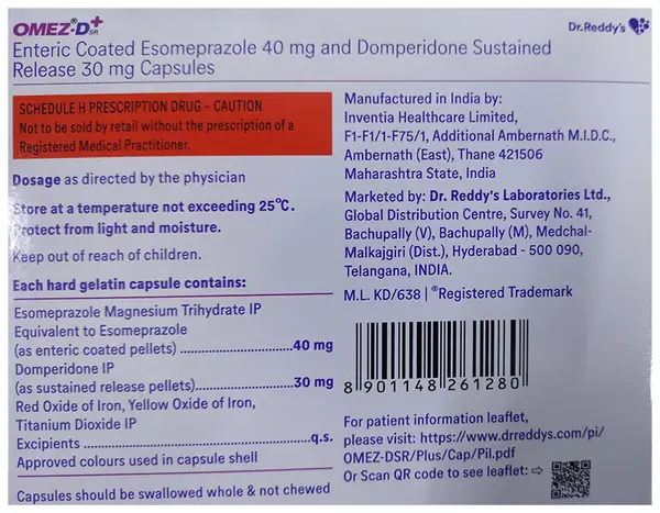 Omez-D SR+ Capsule thumbnail 2