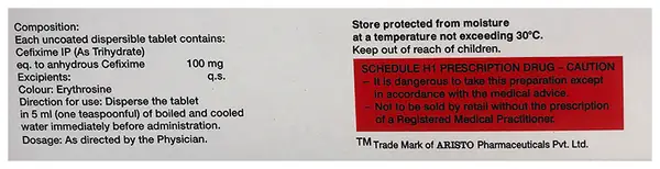 Omnicef-O 100mg Tablet DT thumbnail 2