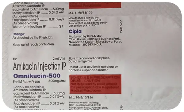 Omnikacin 500 Injection thumbnail 3