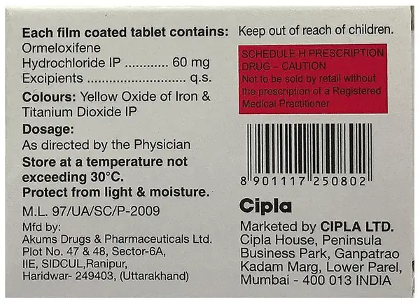 Ormalin 60 Tablet
