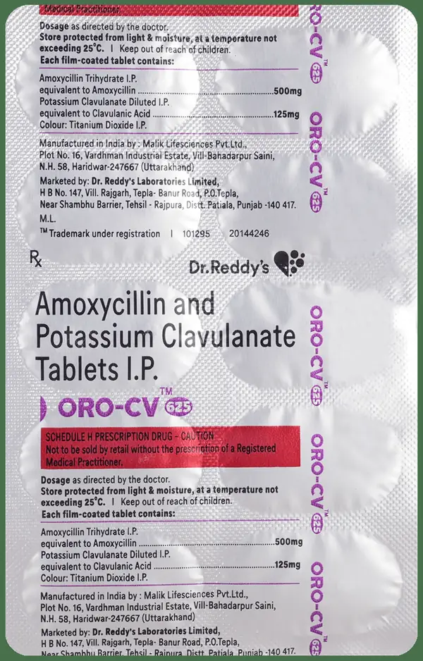 Oro-CV 625 Tablet thumbnail 2